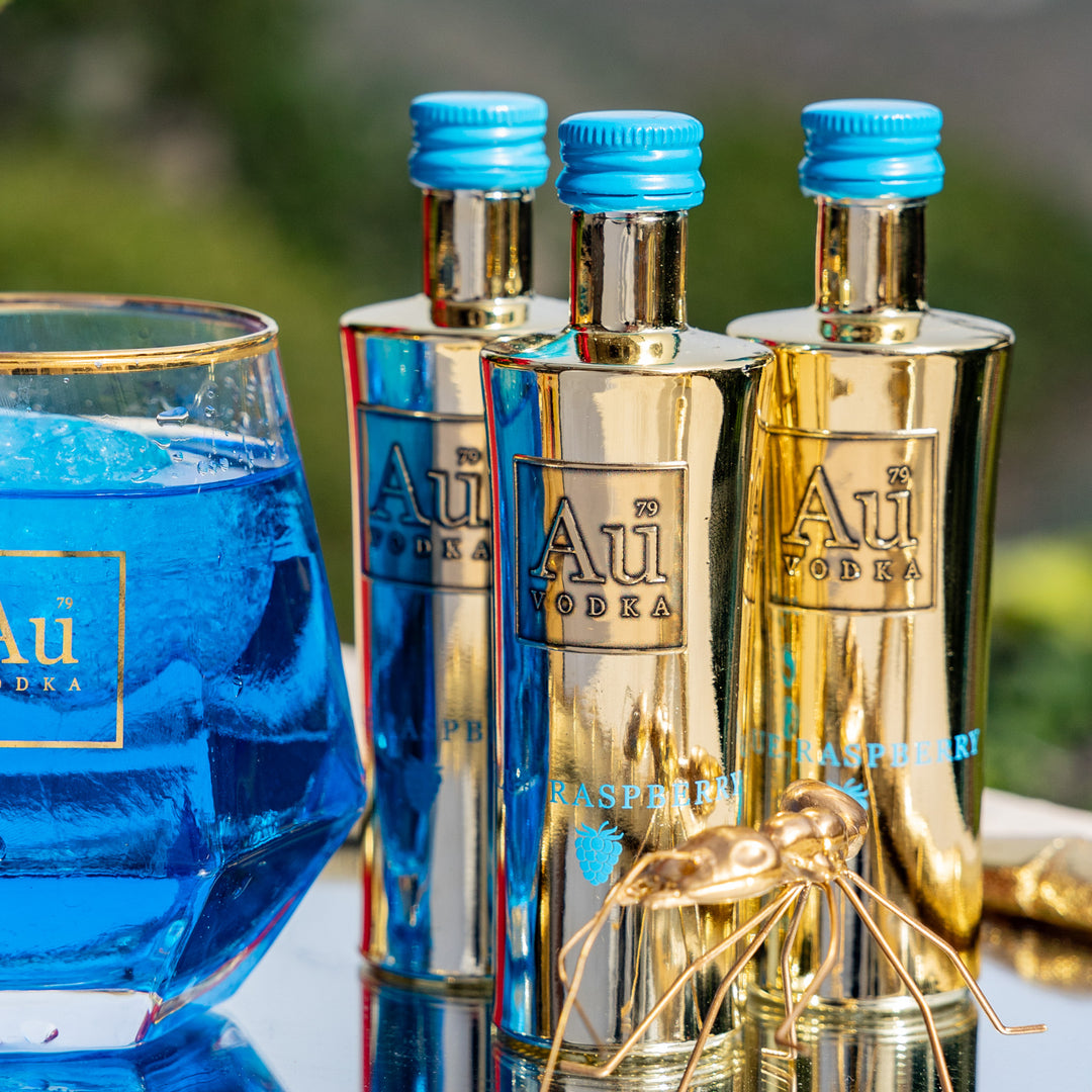 Au Vodka Blue Raspberry Miniature